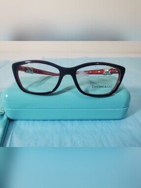Tiffany & Co. Black/Red Eyeglasses Frame